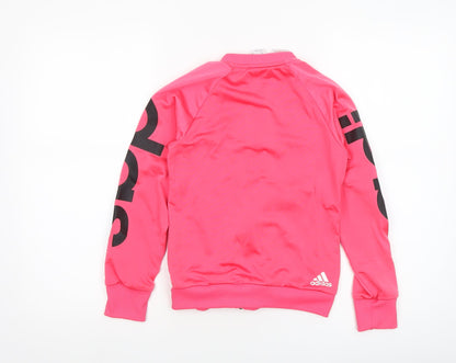 Girls UK Size 9-10 Years adidas Pink Track Jacket