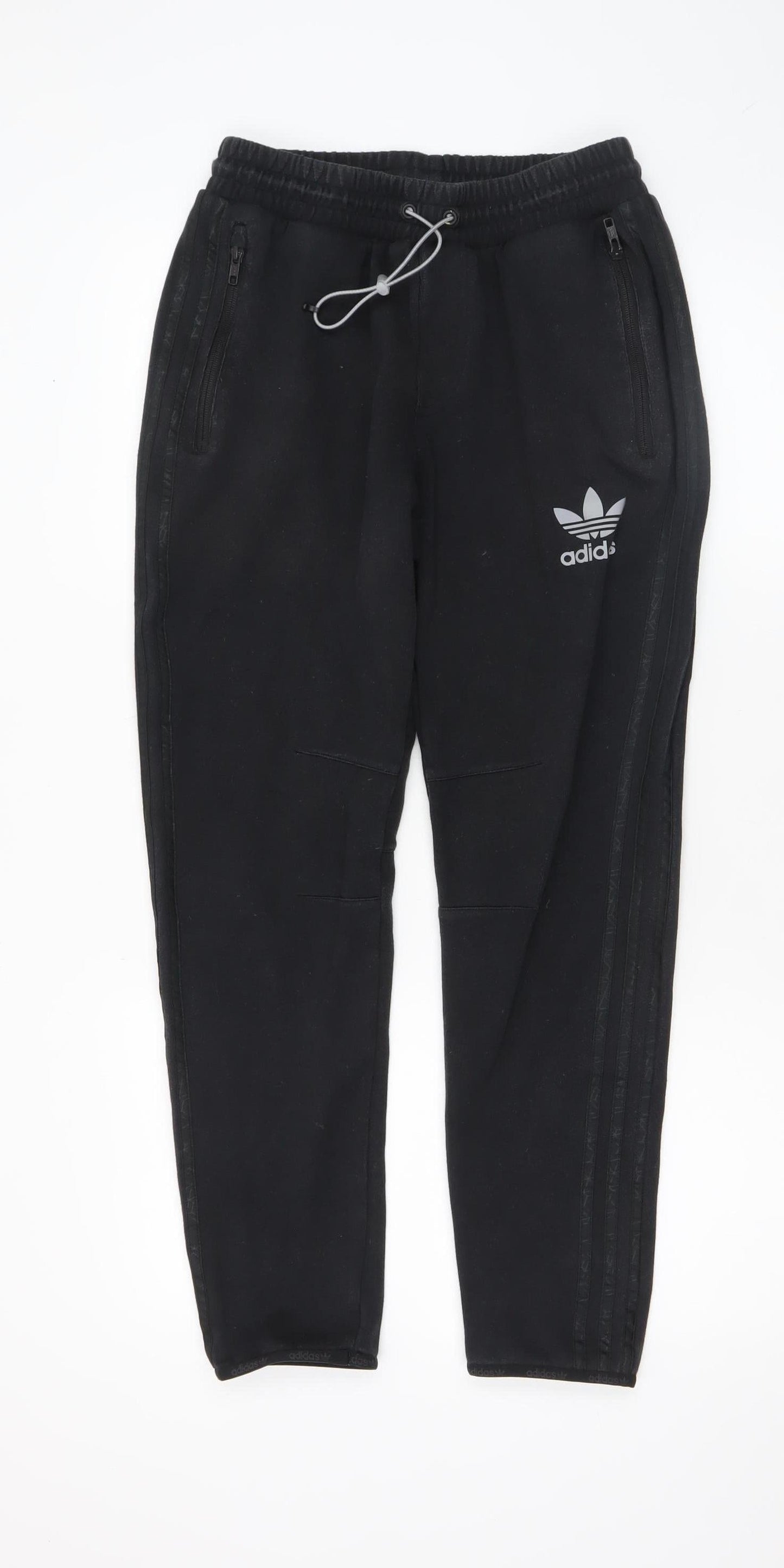 Mens UK Size S adidas Regular Fit Jogger Black Trousers