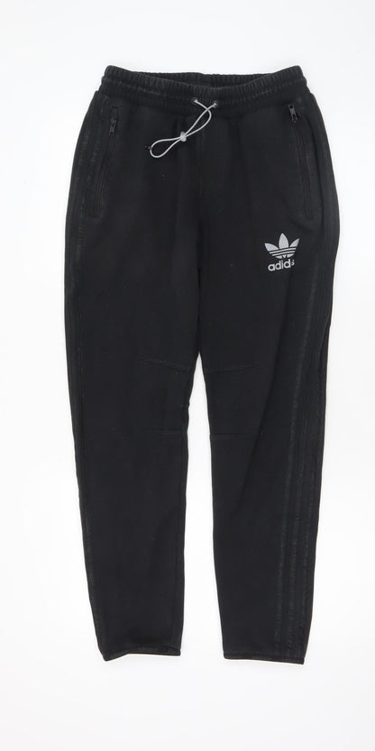 Mens UK Size S adidas Regular Fit Jogger Black Trousers