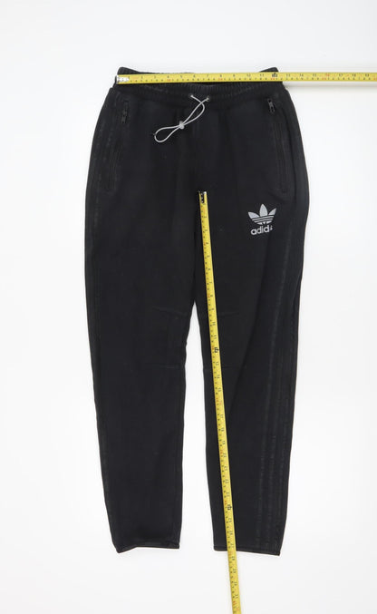 Mens UK Size S adidas Regular Fit Jogger Black Trousers
