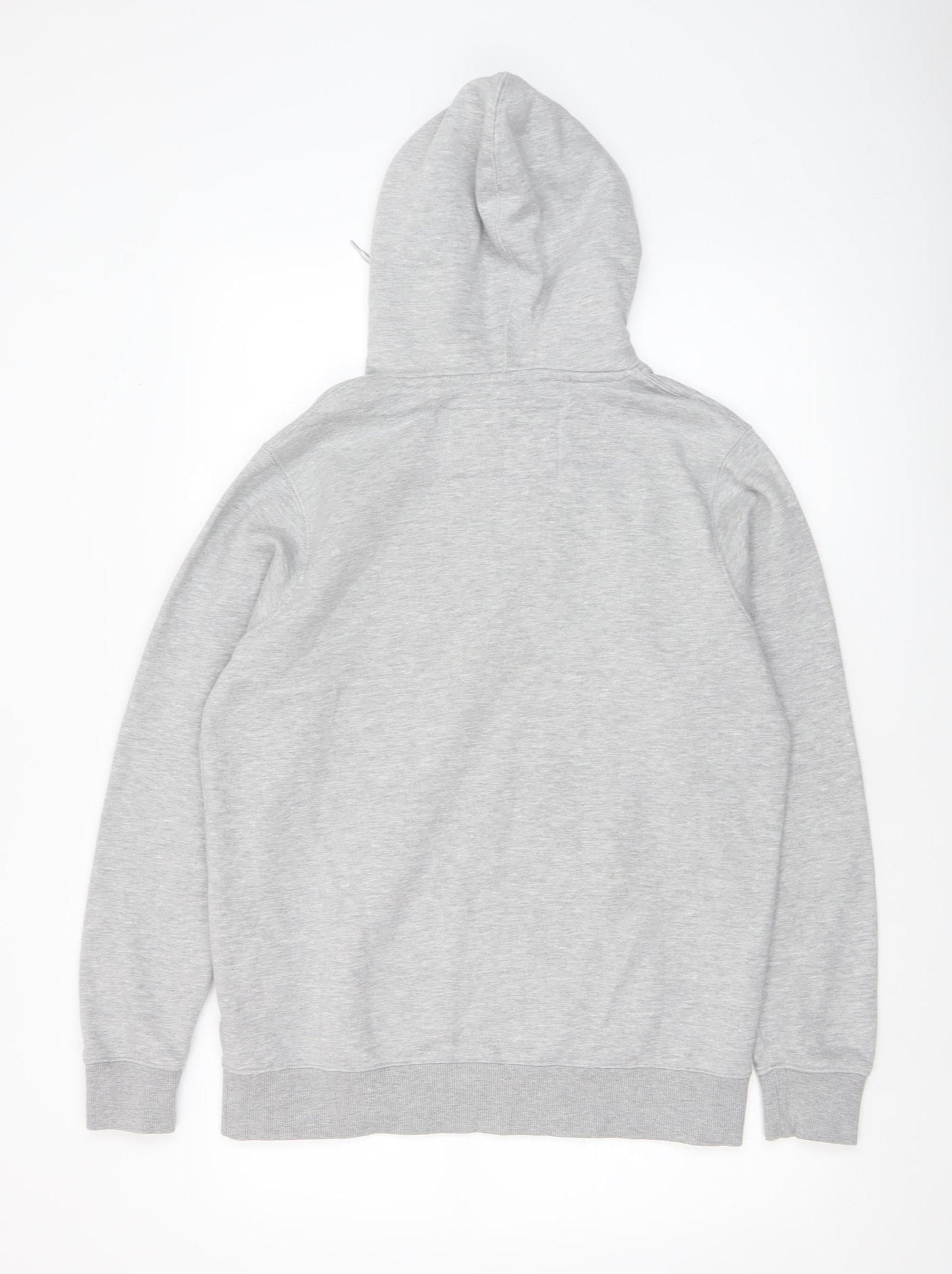Mens UK Size S Pull & Bear Grey Pullover Hoodie