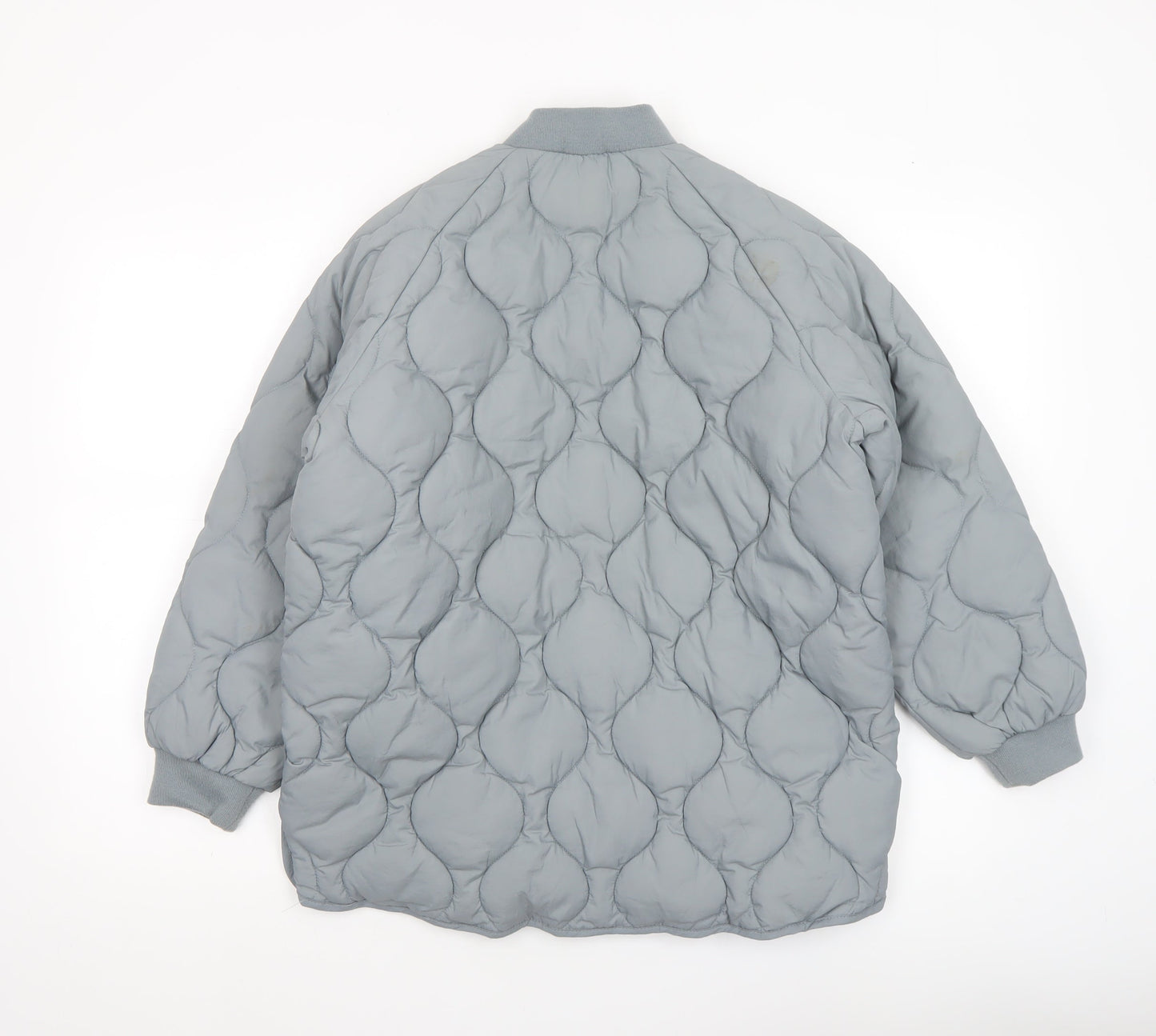 Girls UK Size 9-10 Years Zara Grey Bomber Jacket
