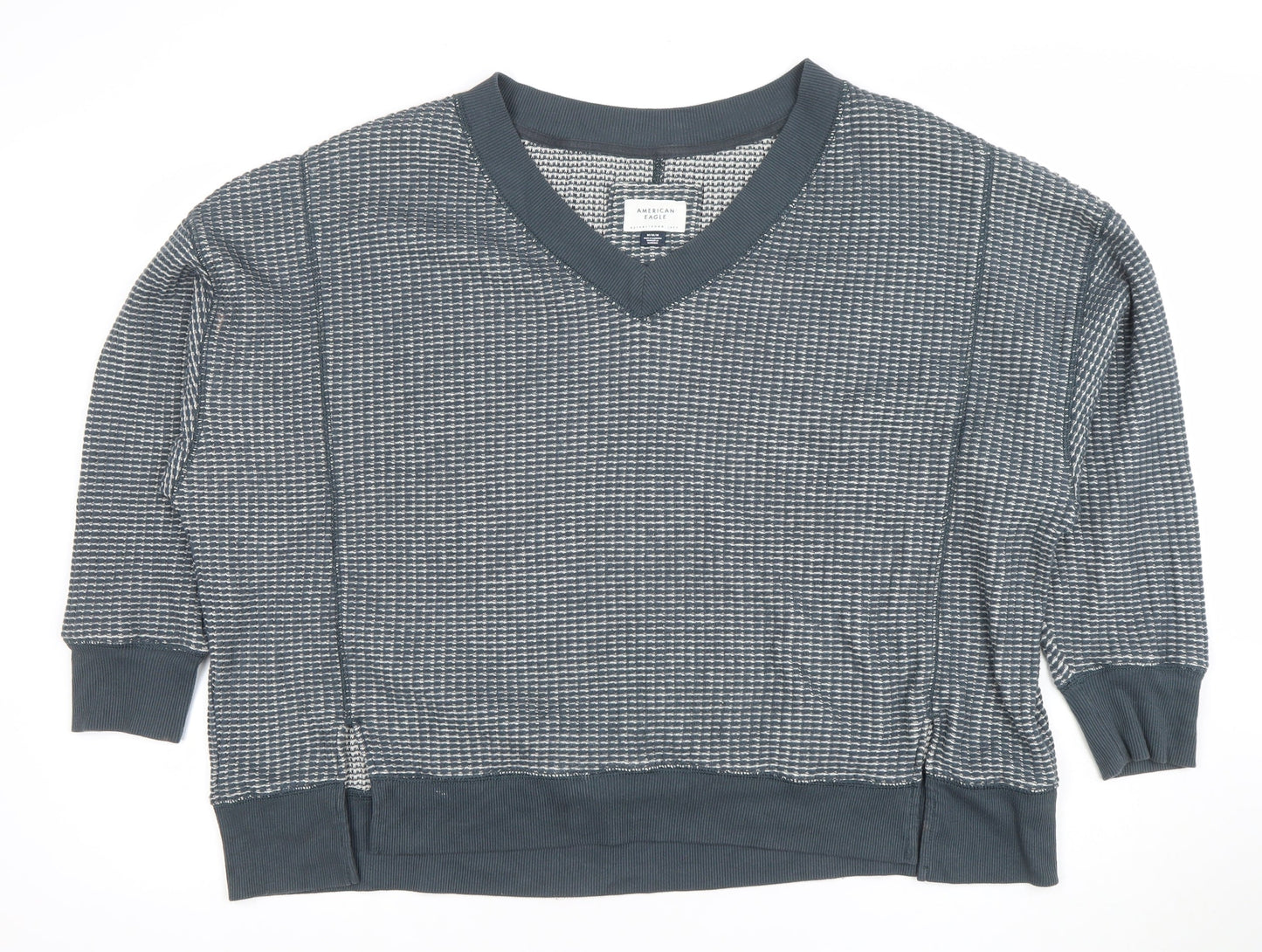 Womens UK Size M American Eagle Grey Pullover Sweatshirt
