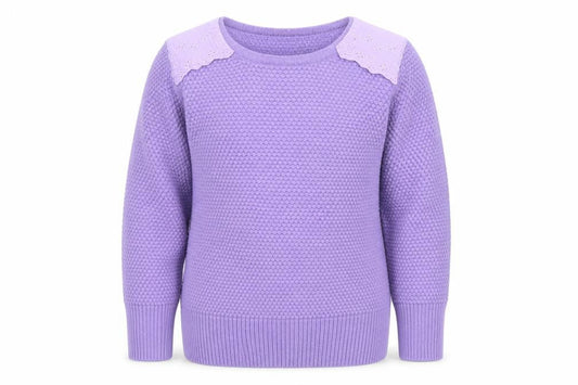 Girls UK Size 2 Years Nicholas & Bears Purple Pullover Jumper
