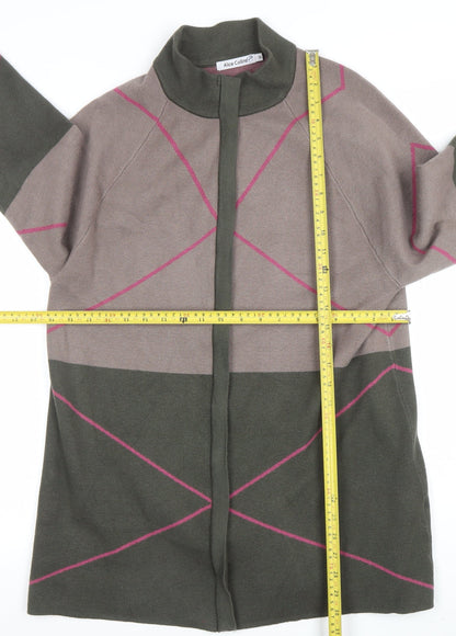 Womens UK Size 16 Alice Collins Multicoloured Cardigan Jumper