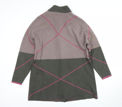 Womens UK Size 16 Alice Collins Multicoloured Cardigan Jumper