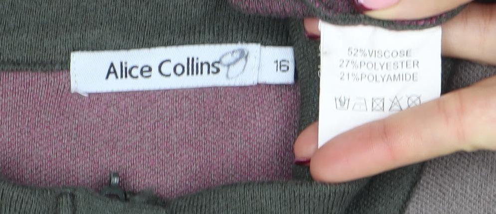 Womens UK Size 16 Alice Collins Multicoloured Cardigan Jumper