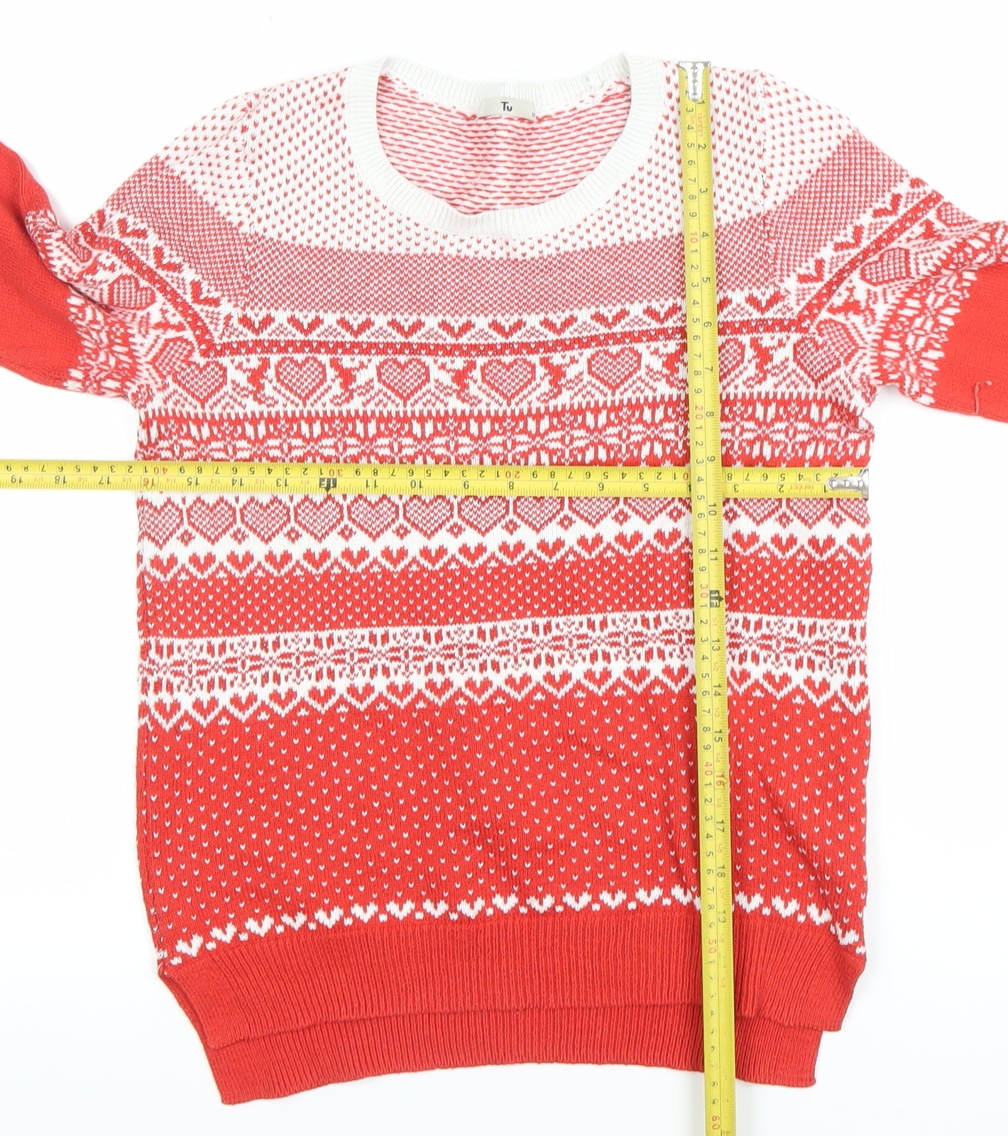 Womens UK Size 10 TU Red Pullover Jumper