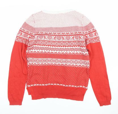 Womens UK Size 10 TU Red Pullover Jumper