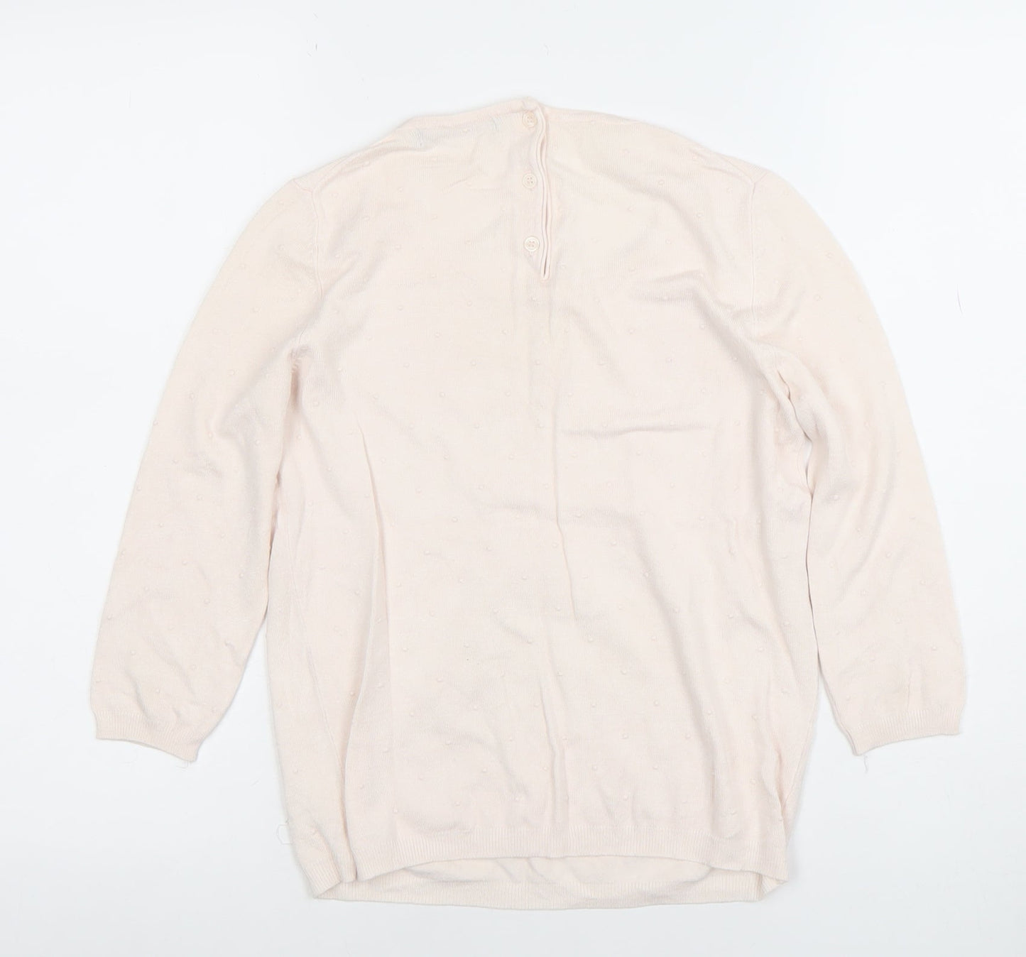 Womens UK Size S Mango Beige Basic Blouse