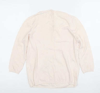 Womens UK Size S Mango Beige Basic Blouse