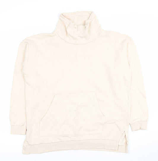 Womens UK Size M ICHI Beige Pullover Sweatshirt