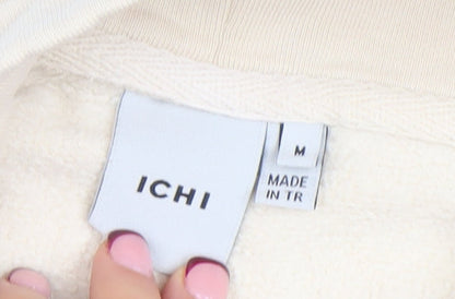 Womens UK Size M ICHI Beige Pullover Sweatshirt