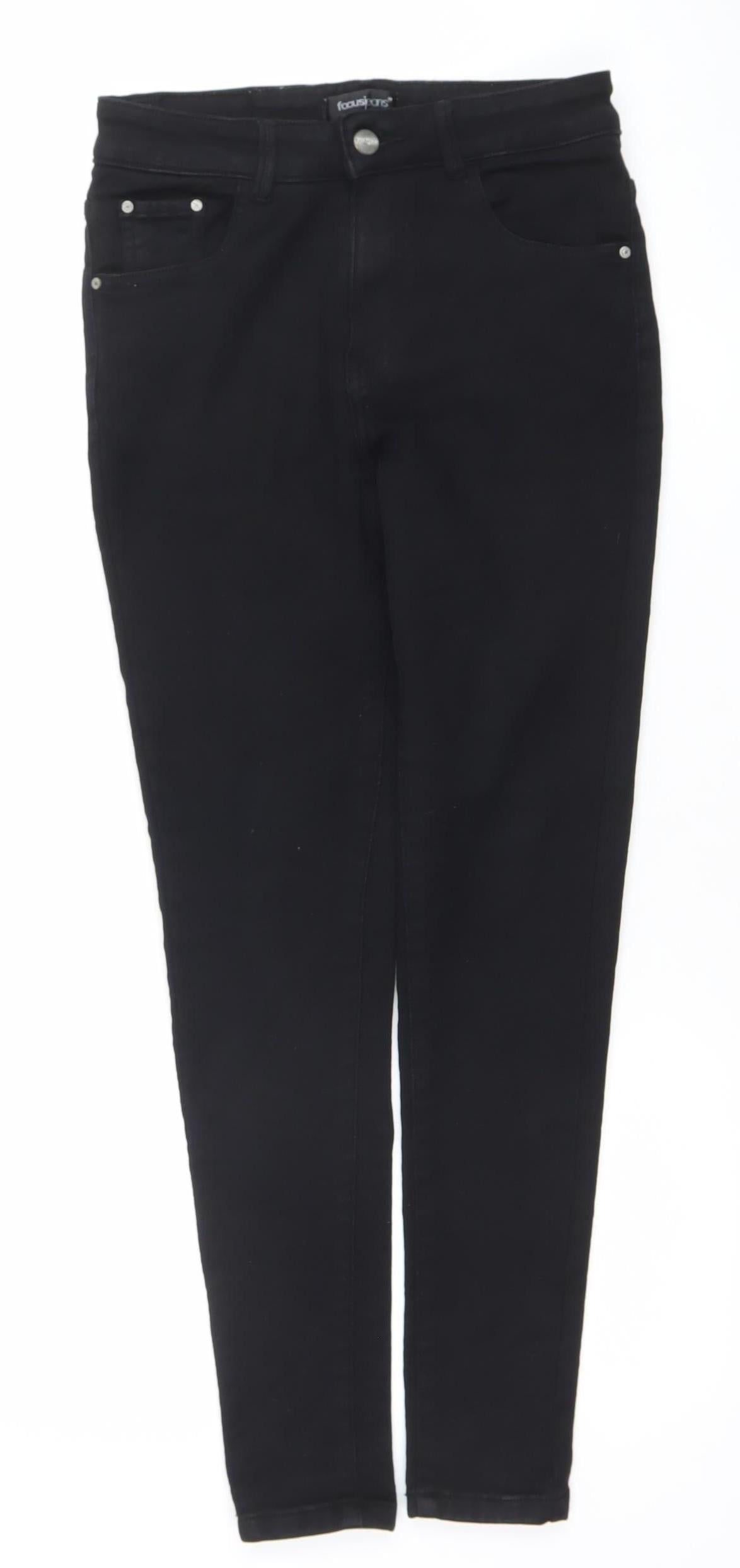 Womens UK Size 30 ForuJeans Slim Fit Skinny Black Jeans
