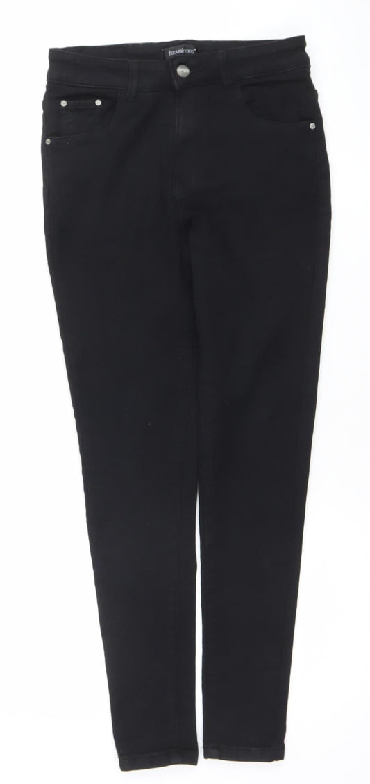 Womens UK Size 30 ForuJeans Slim Fit Skinny Black Jeans