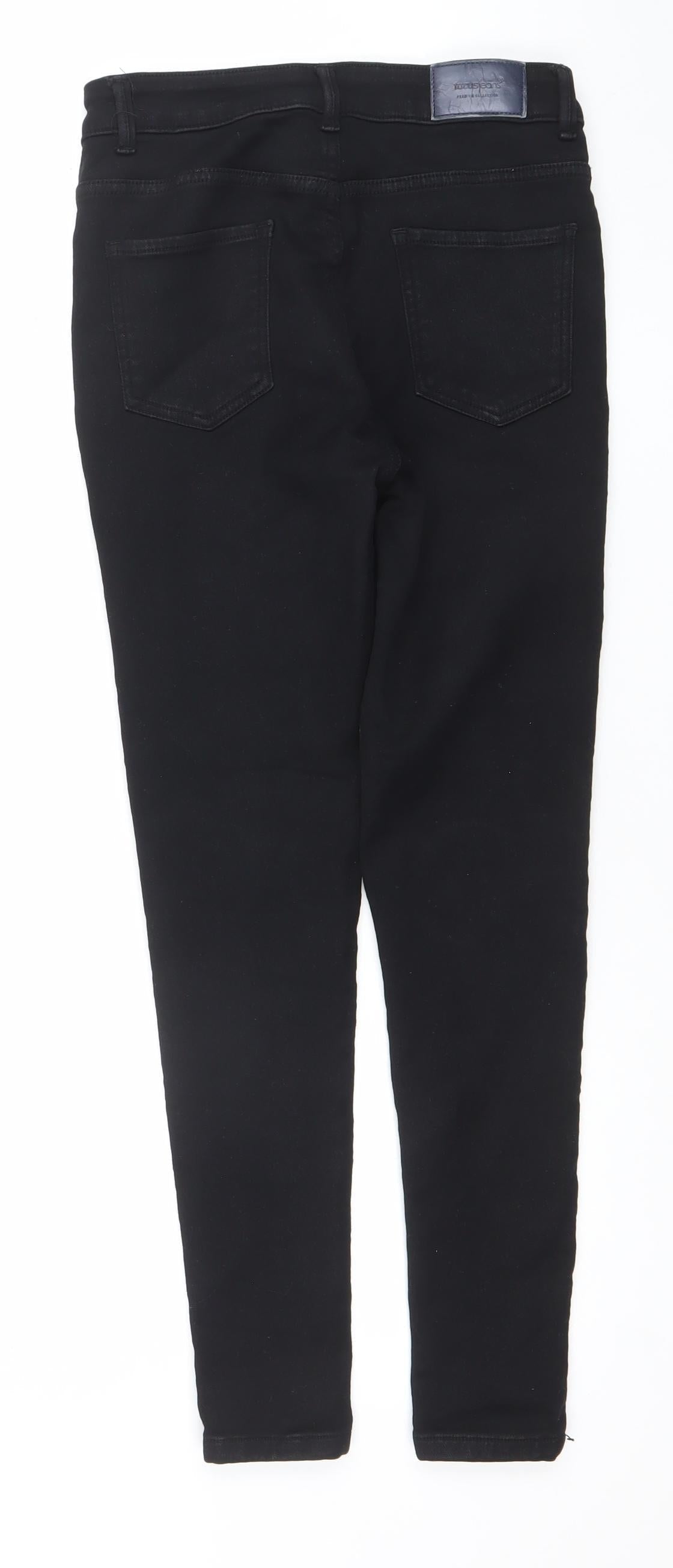 Womens UK Size 30 ForuJeans Slim Fit Skinny Black Jeans