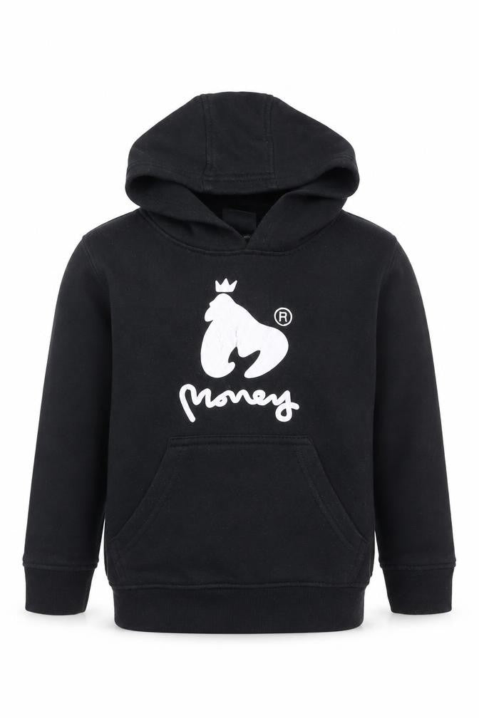 Boys UK Size M Money Black Pullover Hoodie