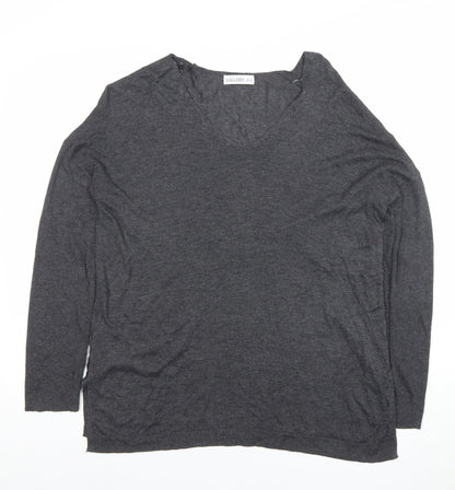 Womens UK Size XS Gallery Grey Basic T-Shirt