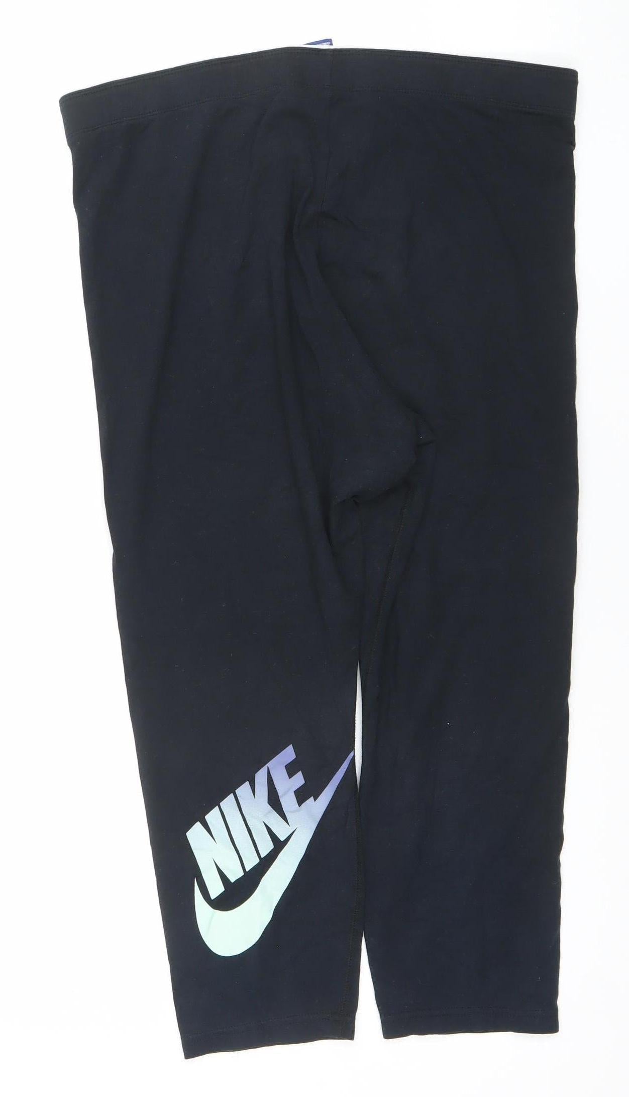 Womens UK Size 1X Nike Regular Fit Leggings Black Leggings