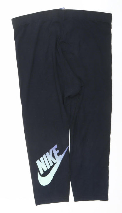 Womens UK Size 1X Nike Regular Fit Leggings Black Leggings