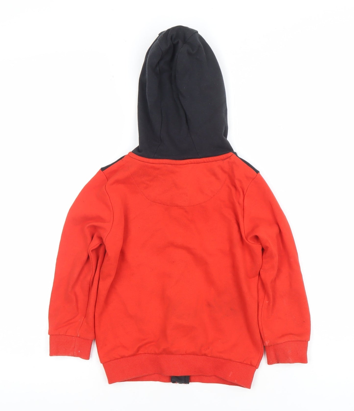 Boys UK Size 4-5 Years Disney Red Full Zip Hoodie