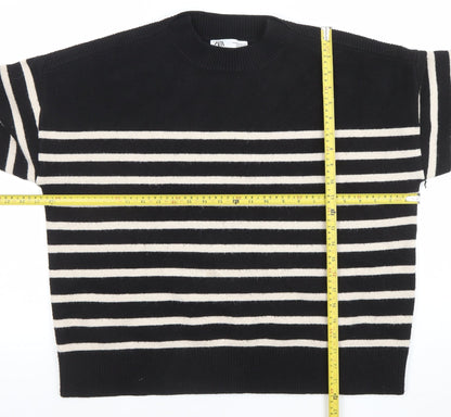 Womens UK Size 10 Zara Black Pullover Jumper