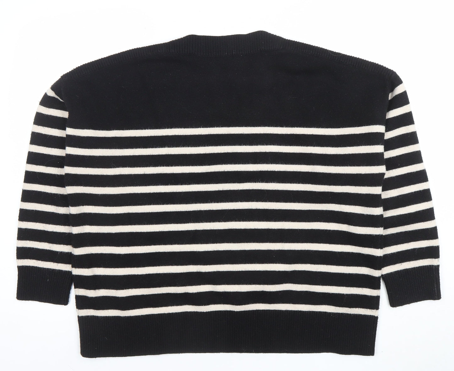 Womens UK Size 10 Zara Black Pullover Jumper