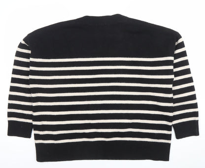 Womens UK Size 10 Zara Black Pullover Jumper