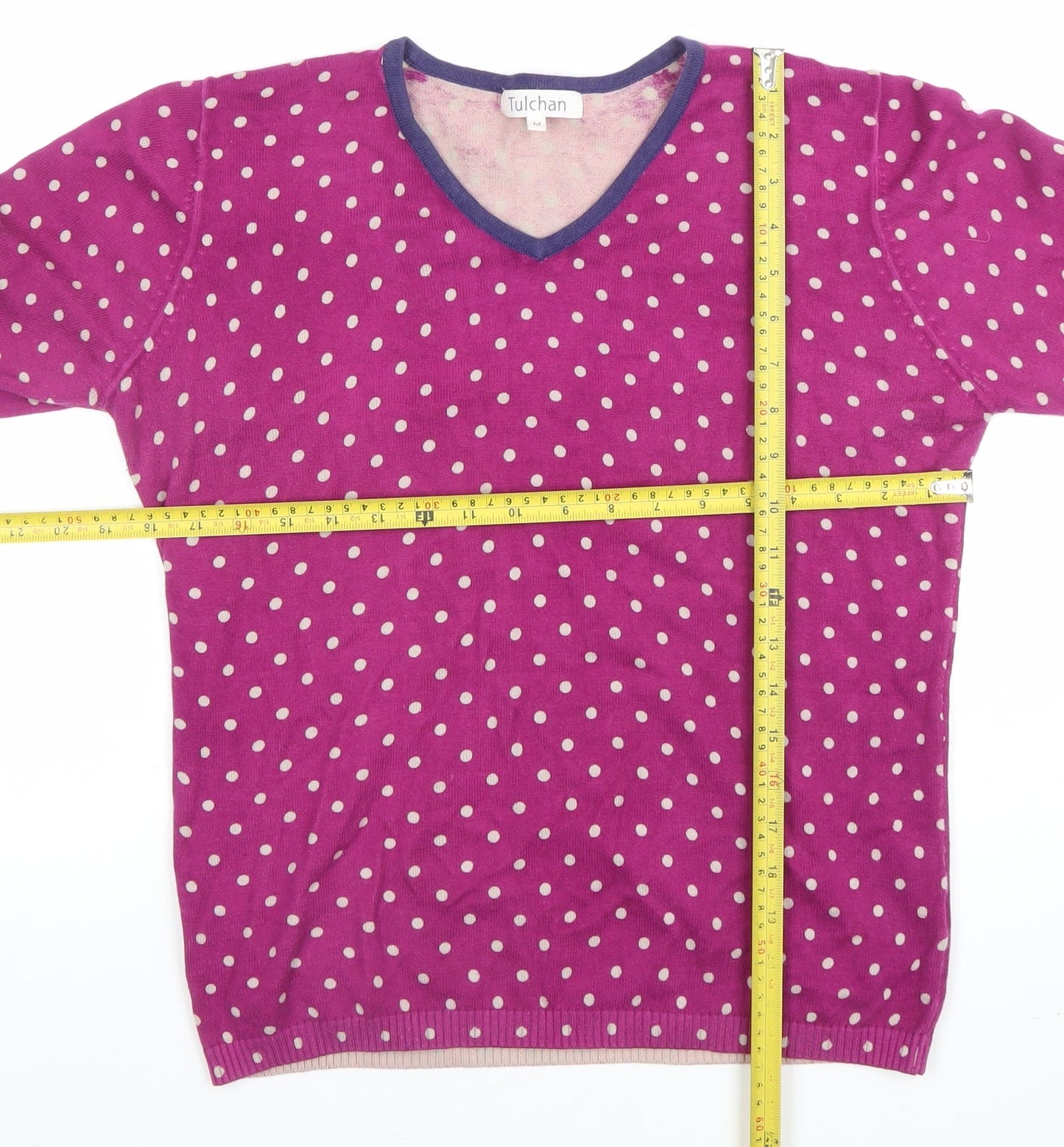Womens UK Size M Tulchan Pink Pullover Jumper