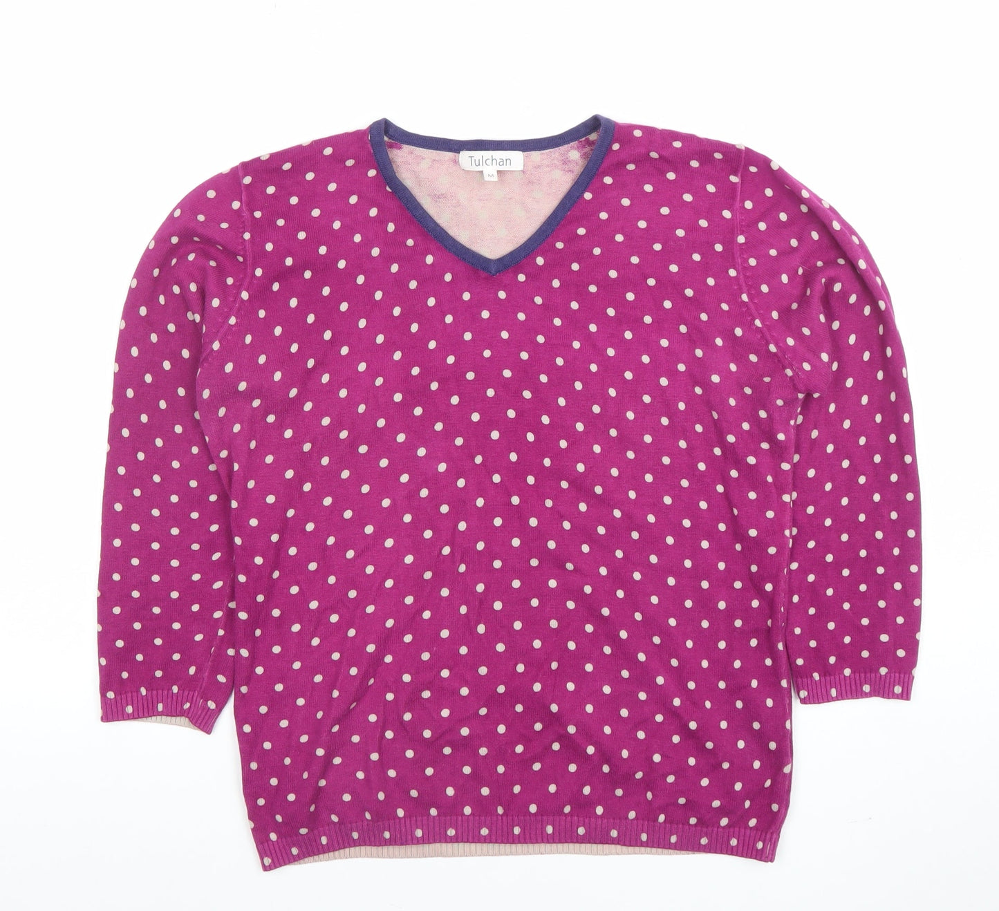 Womens UK Size M Tulchan Pink Pullover Jumper