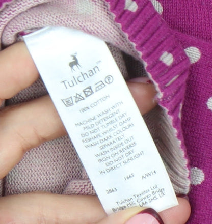 Womens UK Size M Tulchan Pink Pullover Jumper