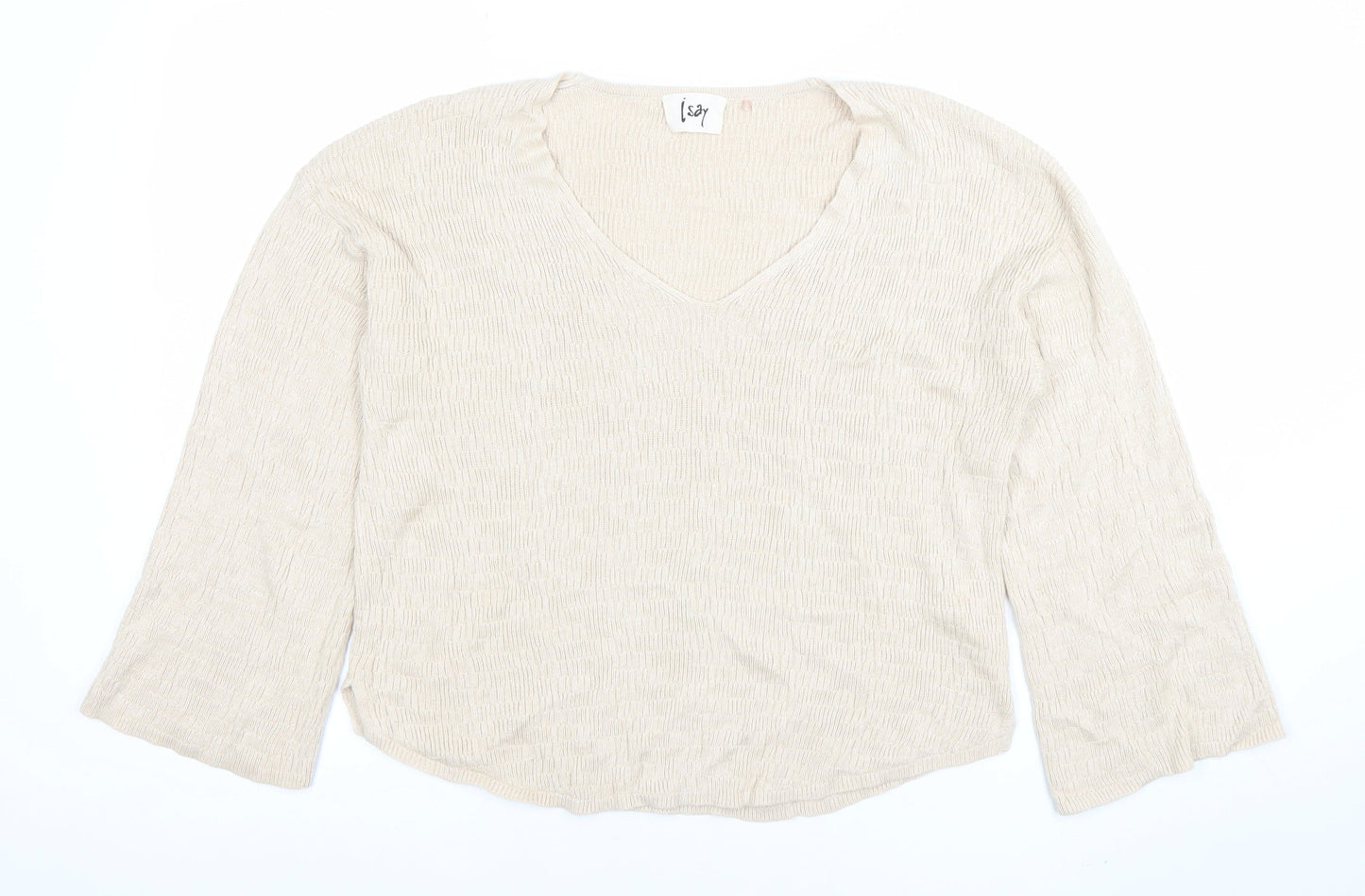Womens UK Size S Isay Beige Pullover Jumper