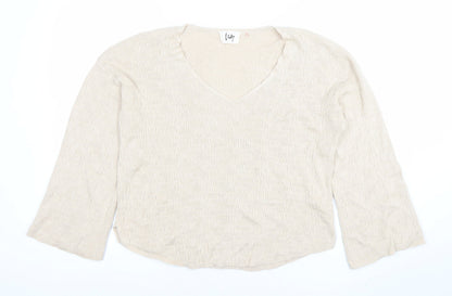 Womens UK Size S Isay Beige Pullover Jumper