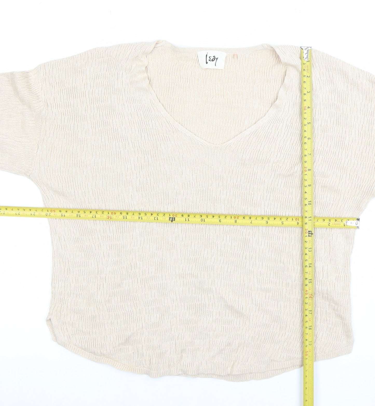 Womens UK Size S Isay Beige Pullover Jumper