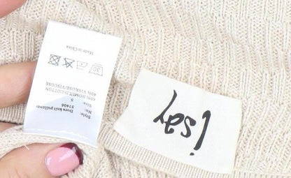 Womens UK Size S Isay Beige Pullover Jumper