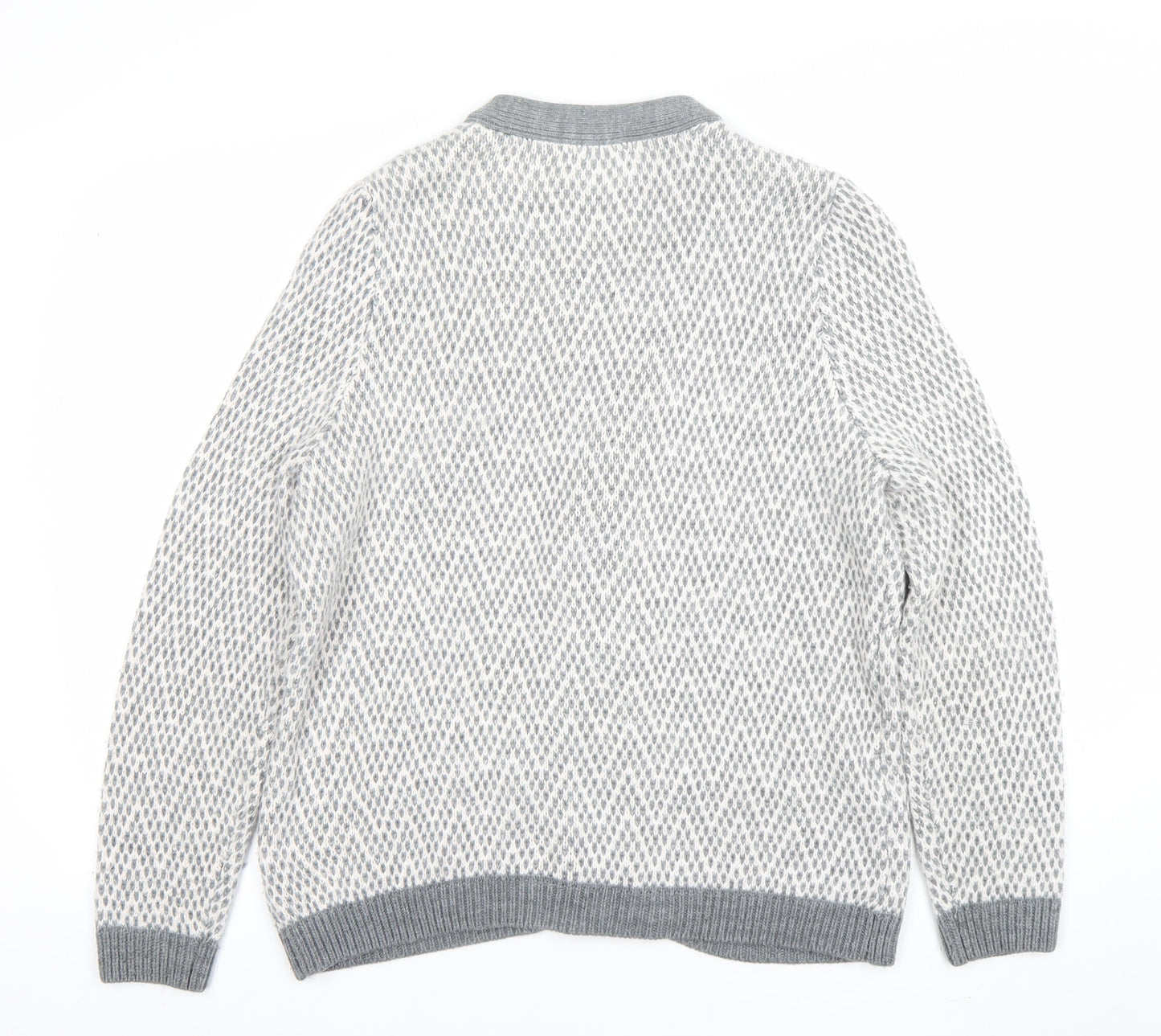 Womens UK Size L BN Collection Grey Cardigan Jumper