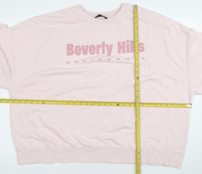 Womens UK Size 2XL Dunnes Pink Pullover Sweatshirt