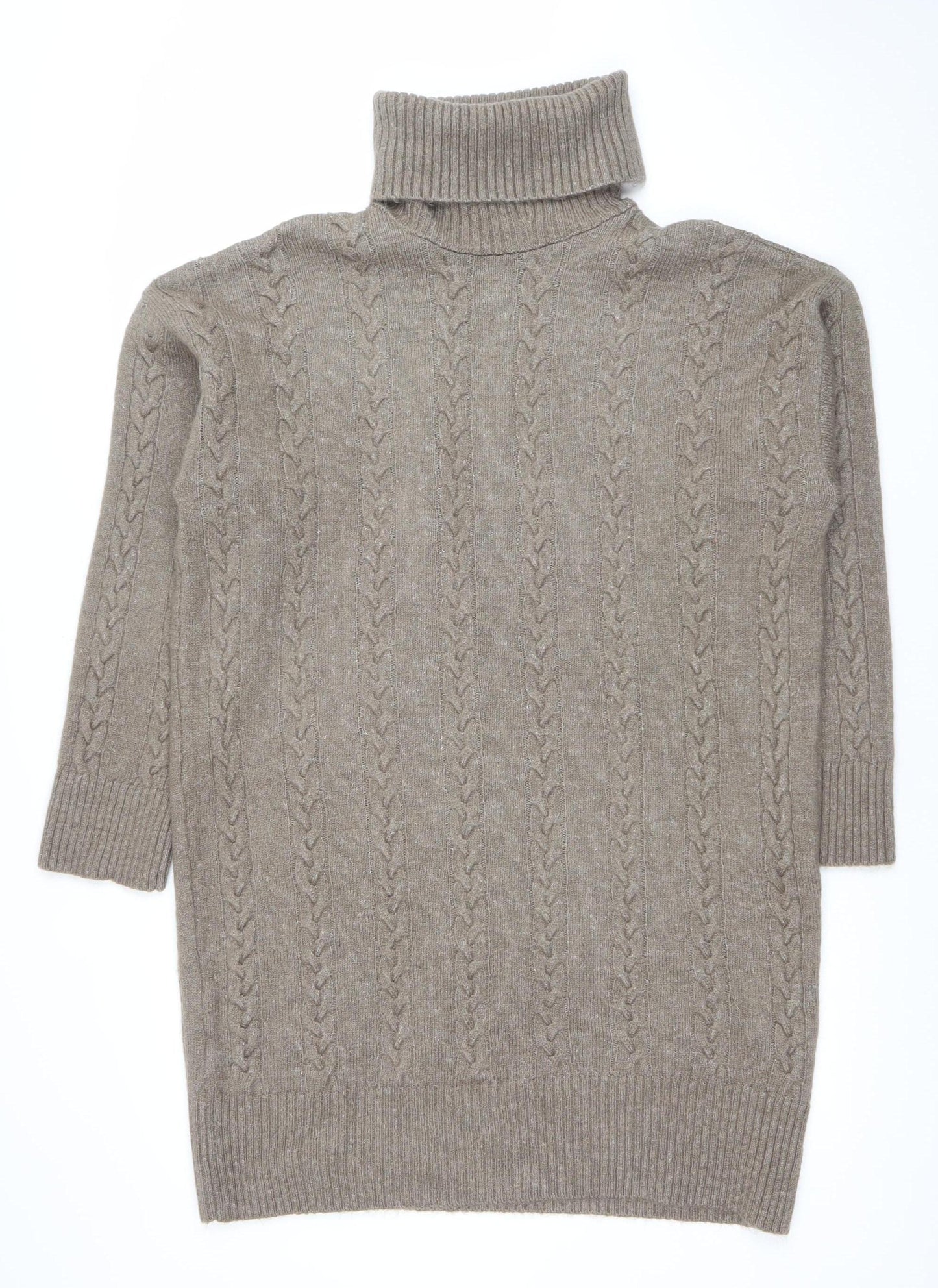Womens UK Size M New Look Beige Pullover Jumper