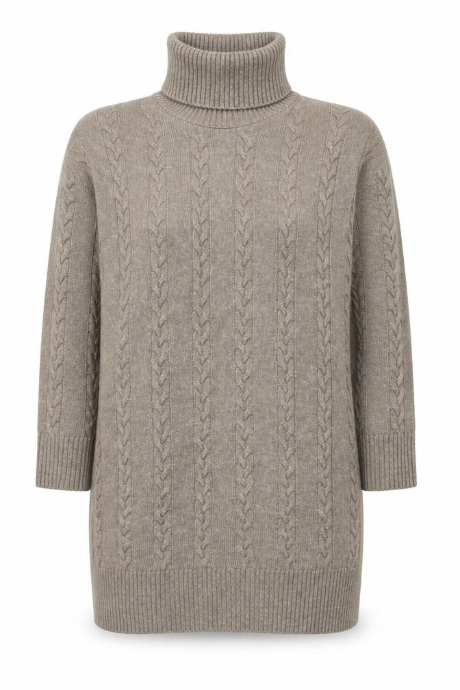 Womens UK Size M New Look Beige Pullover Jumper