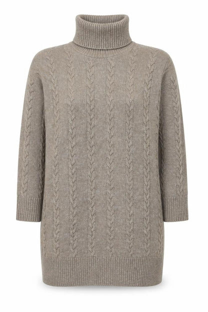 Womens UK Size M New Look Beige Pullover Jumper