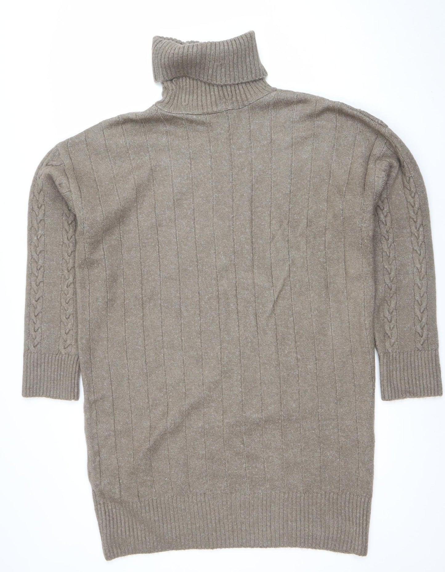 Womens UK Size M New Look Beige Pullover Jumper