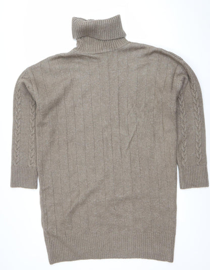 Womens UK Size M New Look Beige Pullover Jumper