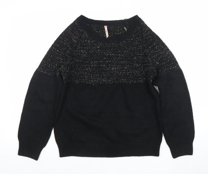 Womens UK Size M Sweewe Paris Black Pullover Jumper