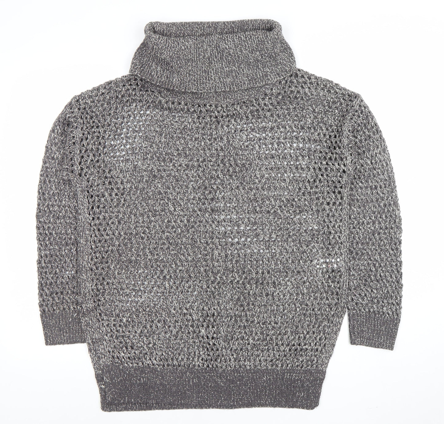 Womens UK Size M Papaya Grey Pullover Jumper
