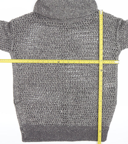 Womens UK Size M Papaya Grey Pullover Jumper