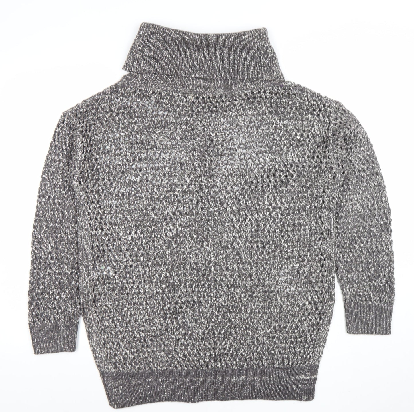 Womens UK Size M Papaya Grey Pullover Jumper
