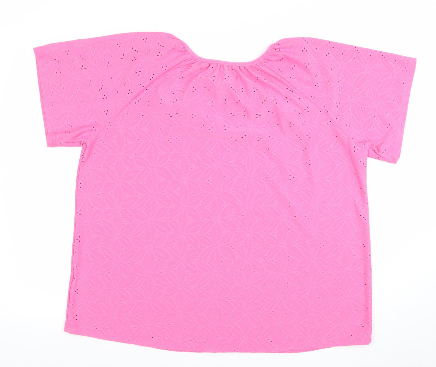 Womens UK Size 16 BASSINI Pink Tunic Blouse