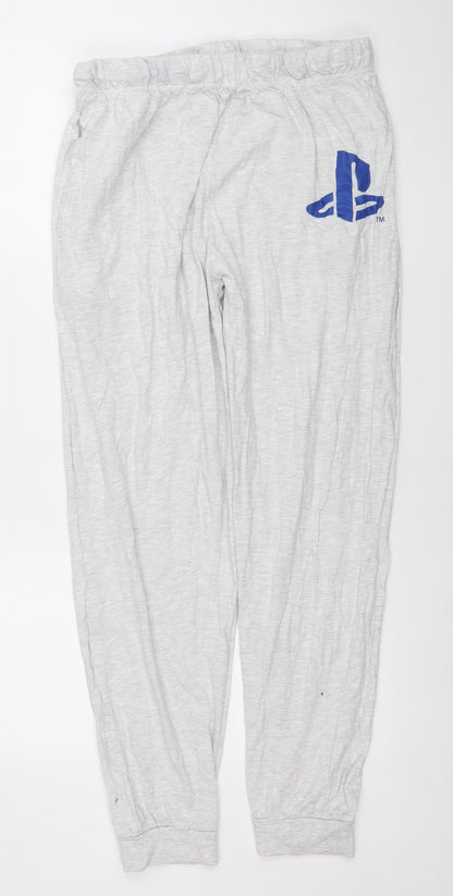 Primark Men’s Grey PlayStation Lounge Pants L Cotton Blend