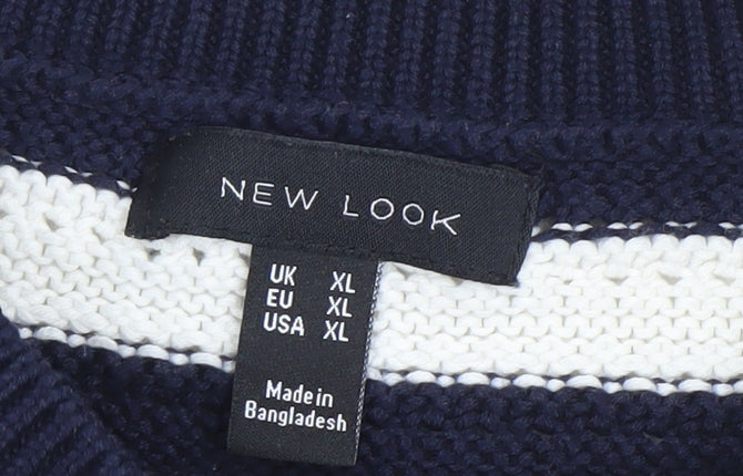 Womens UK Size XL New Look Blue Pullover Jumper