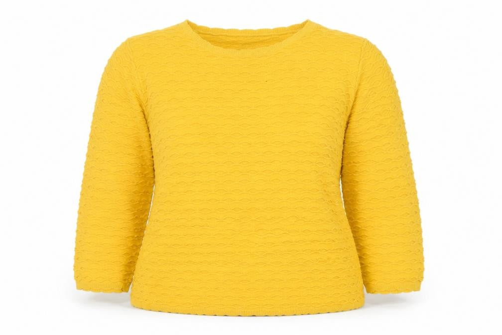 Womens UK Size 16 Bonmarché Yellow Pullover Jumper
